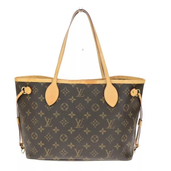 LOUIS VUITTON Neverfull PM Shoulder Tote Bag Monogram Leather BN M40155 55YG761 - Picture 8 of 16